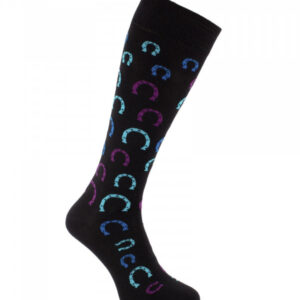 Calze da equitazione "Portafortuna" Turquoise/Violet/Lilac