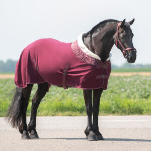 Coperta pile "Lily" Burgundy