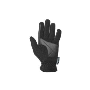 Guanti Adulto pile e pelle sintetica Black