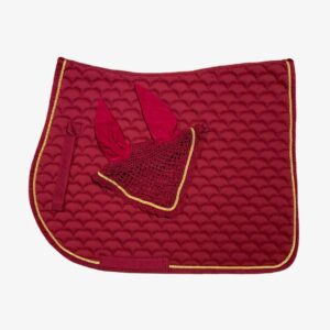 Sottosella Inglese trapuntato Moon con cuffia Bordeaux