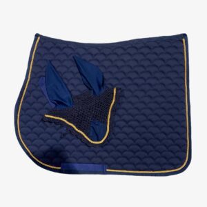Sottosella Inglese trapuntato Moon con cuffia Blue Navy