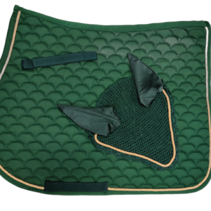 Sottosella Inglese trapuntato Moon con cuffia Dark Green