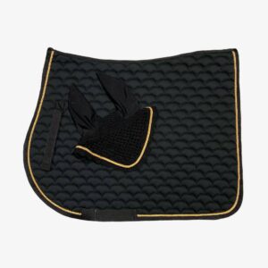 Sottosella Inglese trapuntato Moon con cuffia Black
