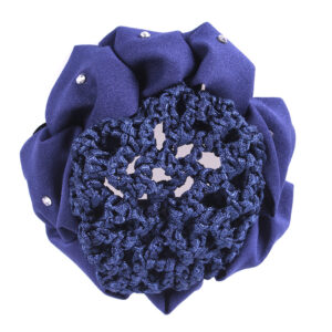 Retina per chignon "Flower" Navy