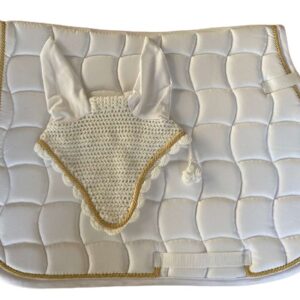 Sottosella Inglese e cuffia abbinata White