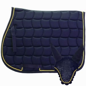 Sottosella Inglese e cuffia abbinata Blue