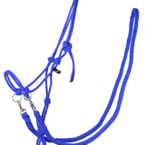 Capezza in corda con redini Cobalt Blue