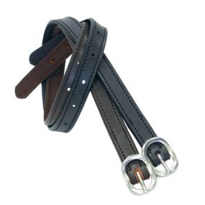 Cinturini per speroni in pelle Black