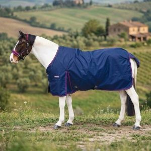 Coperta da paddock Turnout 600D 0gr Navy/Pink