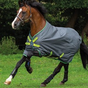 Coperta da paddock Amigo® Ripstop 900D Turnout 0gr Grey/Green/Lime/Green